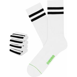 CHEERIO* Ponožky 'TENNIS TYPE 4P' černá / bílá