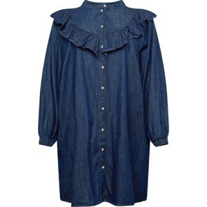 Zizzi Košilové šaty 'KAROLINE' tmavě modrá