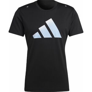 ADIDAS PERFORMANCE Funkční tričko světlemodrá / černá / bílá