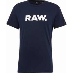 Tričko 'Holorn' G-Star Raw noční modrá / bílá