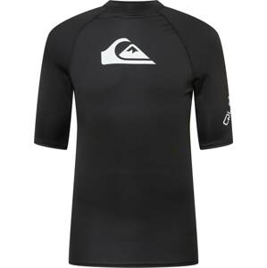 QUIKSILVER Funkční tričko 'ALL TIME' černá / bílá
