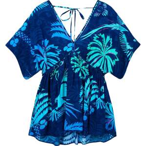 Desigual Plážové šaty 'SAMUI' námořnická modř / tyrkysová / světlemodrá / fialová