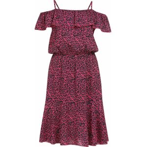 MYMO Letní šaty pink / černá