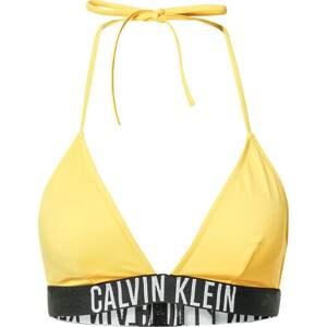 Calvin Klein Swimwear Horní díl plavek žlutá / černá / bílá
