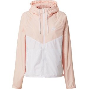 Nike Sportswear Přechodná bunda 'W NSW WR JKT FEM' světle růžová / bílá