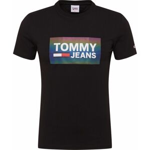 Tommy Jeans Tričko mix barev / černá / bílá
