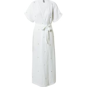 LingaDore Plážové šaty stříbrná / bílá