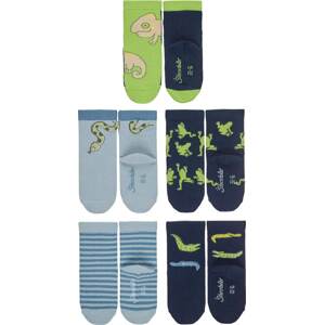 STERNTALER Ponožky kouřově modrá / světlemodrá / tmavě modrá / světle zelená / pudrová