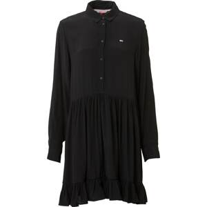 Tommy Jeans Košilové šaty černá