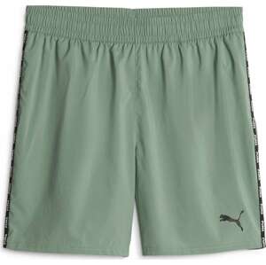 PUMA Sportovní kalhoty zelená / černá