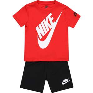 Nike Sportswear Joggingová souprava světle červená / černá / bílá