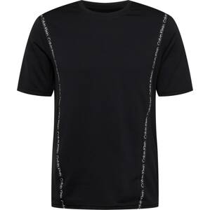 Calvin Klein Sport Funkční tričko černá / bílá