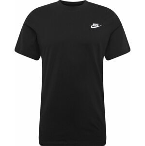 Tričko 'Club' Nike černá / bílá