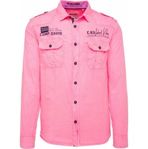 Košile camp david pink / černá