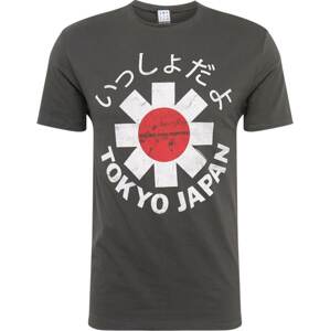 Tričko 'Tokyo' Amplified tmavě šedá / červená / bílá