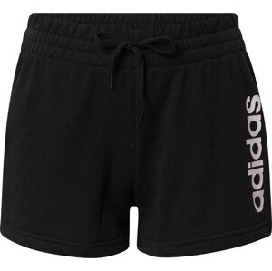 Sportovní kalhoty 'Essentials Logo' ADIDAS SPORTSWEAR černá / bílá