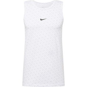 Tričko Nike Sportswear šedá / černá / bílá