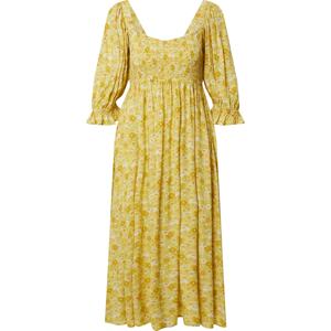 Košilové šaty 'Maleah' EDITED hořčicová / medová / světle zelená / starorůžová / bílá