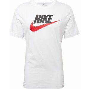 Tričko 'Futura' Nike Sportswear červená / černá / bílá