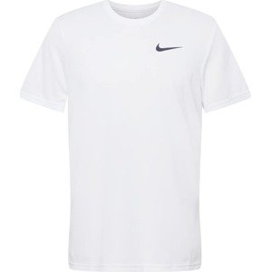 Funkční tričko 'Superset' Nike černá / bílá