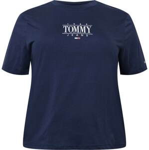 Tričko Tommy Jeans Curve námořnická modř / červená / bílá