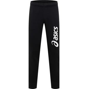 Sportovní kalhoty ASICS černá / bílá