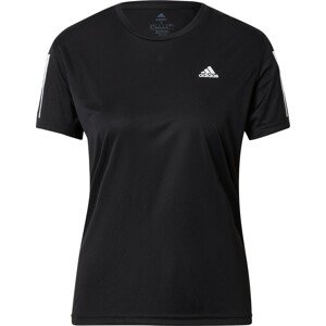Funkční tričko 'Own The Run' ADIDAS SPORTSWEAR černá / bílá
