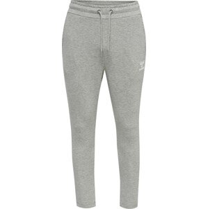 Sportovní kalhoty Hummel šedý melír / bílá