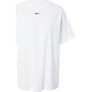 Tričko Nike Sportswear černá / bílá
