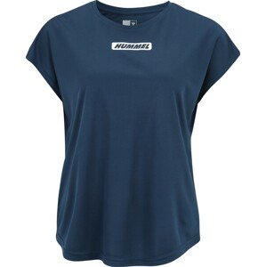 Funkční tričko 'Tola' Hummel marine modrá / bílá