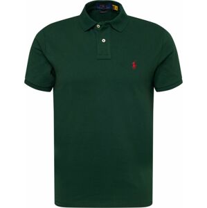 Tričko Polo Ralph Lauren tmavě zelená / červená