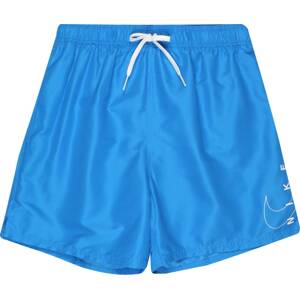 Sportovní plavky Nike Swim královská modrá / bílá