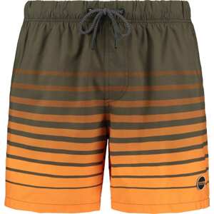 Plavecké šortky Shiwi khaki / oranžová