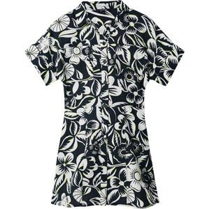 Košilové šaty Desigual kiwi / černá / bílá