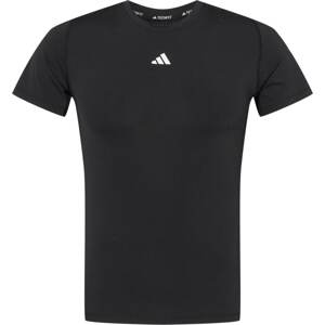 Funkční tričko 'Techfit ' adidas performance černá / bílá