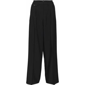 Kalhoty se sklady v pase 'Ceci' Vero Moda černá