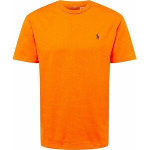 Tričko Polo Ralph Lauren tmavě oranžová / černá
