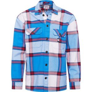 Košile Tommy Jeans námořnická modř / světlemodrá / červená / bílá