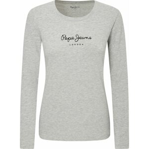 Tričko 'NEW VIRGINIA' Pepe Jeans šedý melír / černá