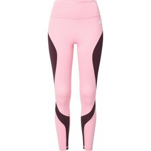Sportovní kalhoty 'Essentials Hiit Colourblock' ADIDAS SPORTSWEAR bobule / růžová / bílá