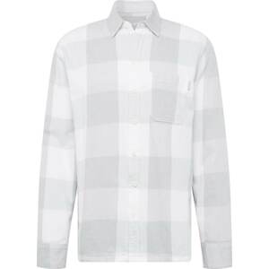 Košile Hollister světle šedá / bílá