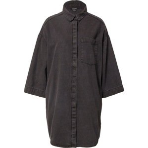 Košilové šaty Monki černá džínovina
