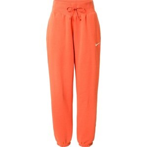 Kalhoty Nike Sportswear mandarinkoná / bílá