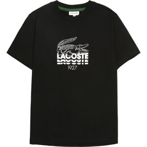 Tričko Lacoste černá / bílá