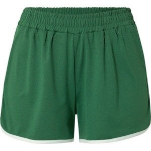 Kalhoty Cotton On zelená / bílá