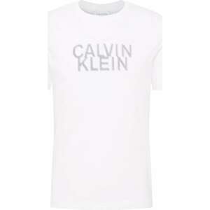Tričko Calvin Klein antracitová / bílá
