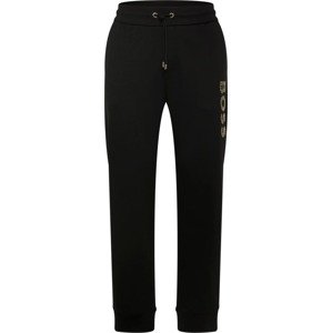 Kalhoty 'Lamont' BOSS Black zlatá / černá