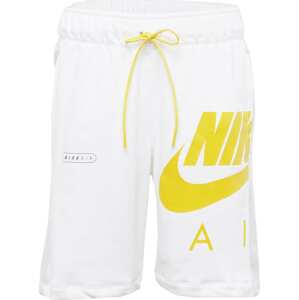 Kalhoty Nike Sportswear zlatě žlutá / černá / bílá