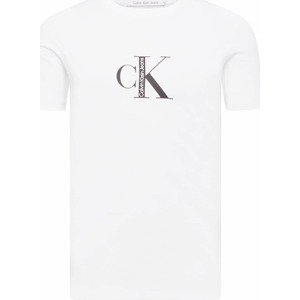 Tričko Calvin Klein Jeans antracitová / bílá