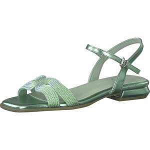 Páskové sandály marco tozzi světle zelená
